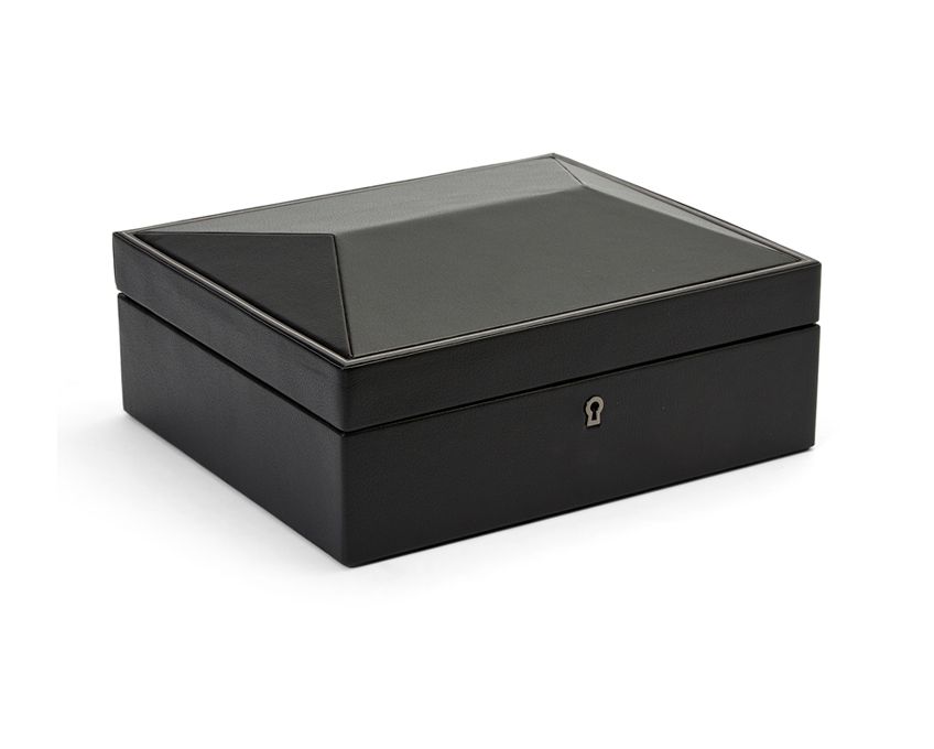 BRITISH RACING 8 PIECE WATCH BOX BLACK