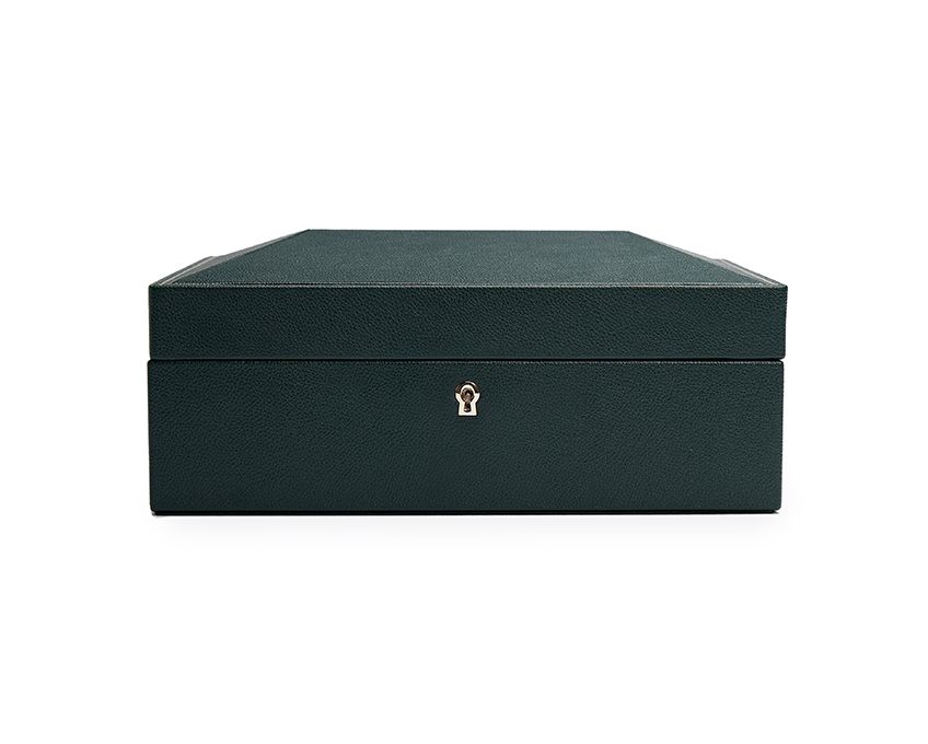 BRITISH RACING 8 PIECE WATCH BOX BLACK