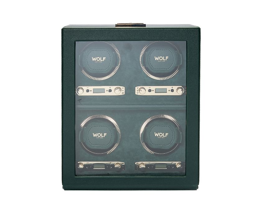 BRITISH RACING 4 PIECE WATCH WINDER BLACK