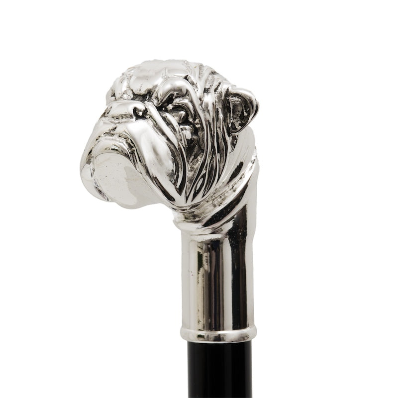 Silver Bulldog Cane