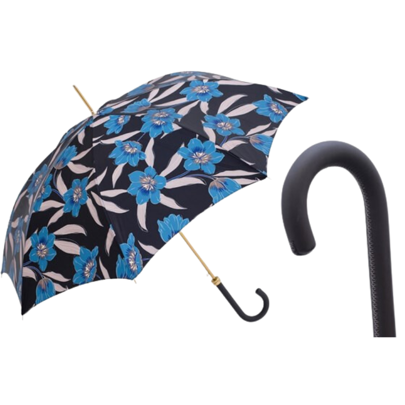 Blue Flowers Umbrella