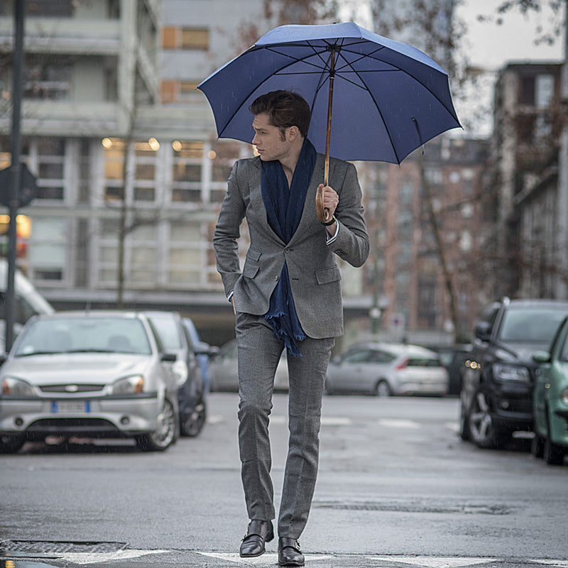 Solid Stick Blue Umbrella