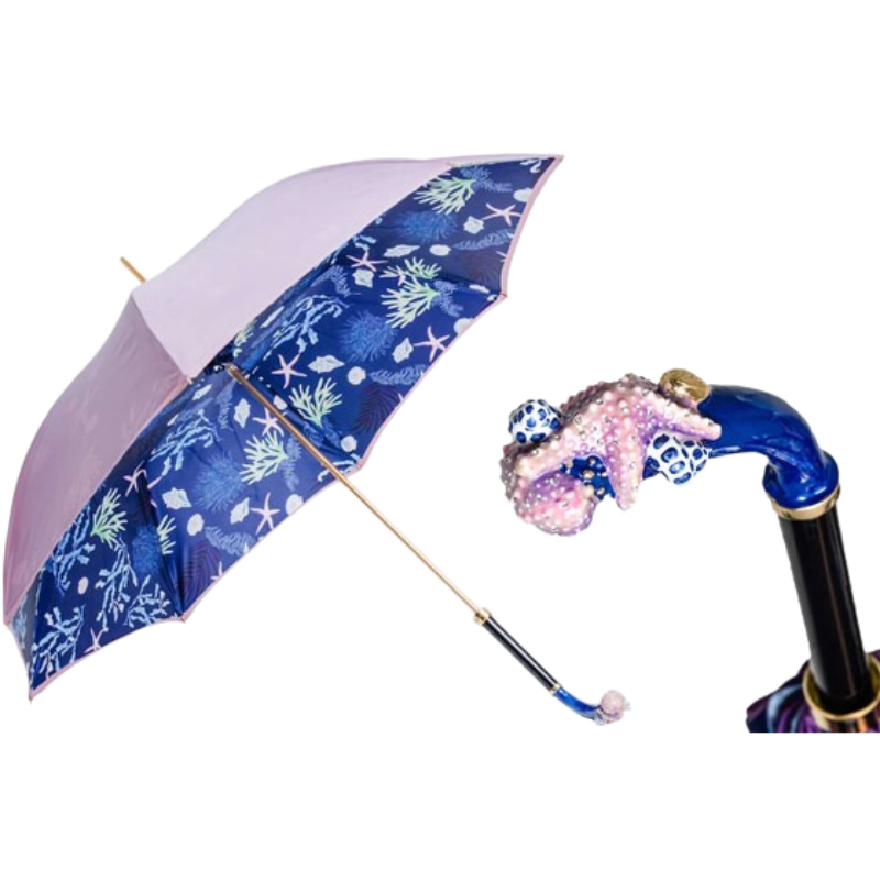 Blue Starfish Umbrella