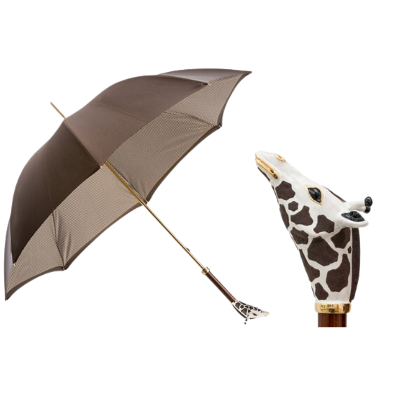 Luxe Giraffe Umbrella, Double Cloth