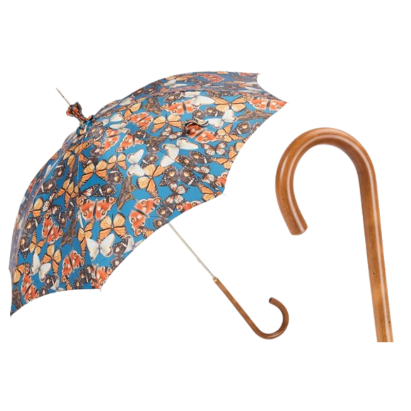 Manual Opening Butterflies Parasol, Rainproof