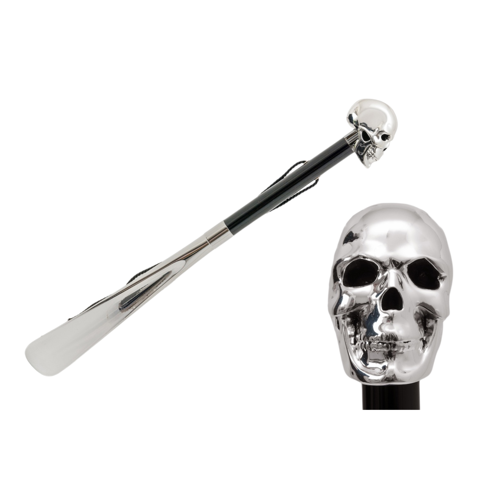 Silver Skull Shoehorn