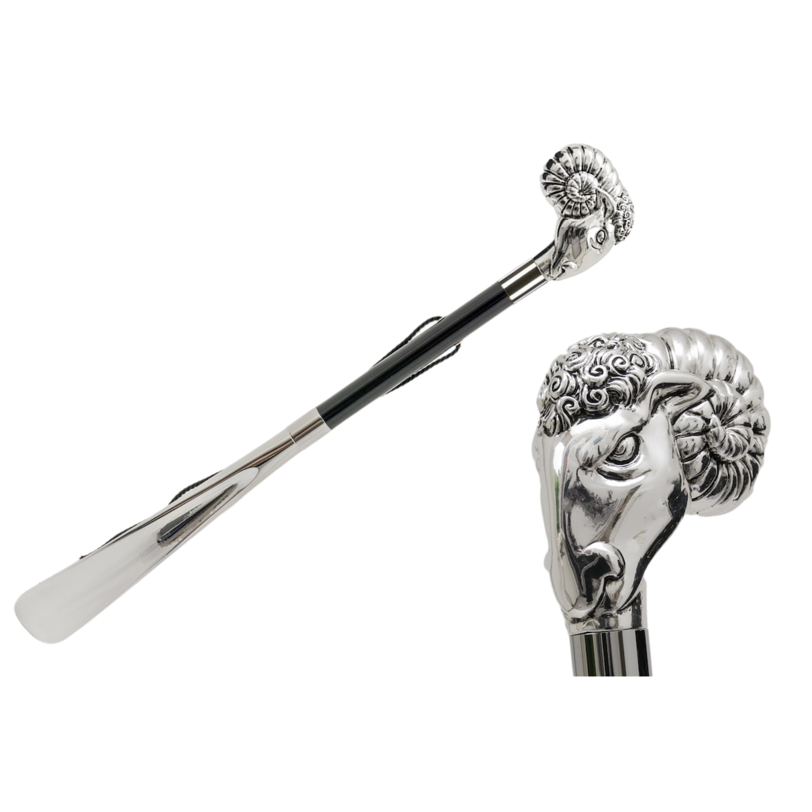 Silver Ram Shoehorn