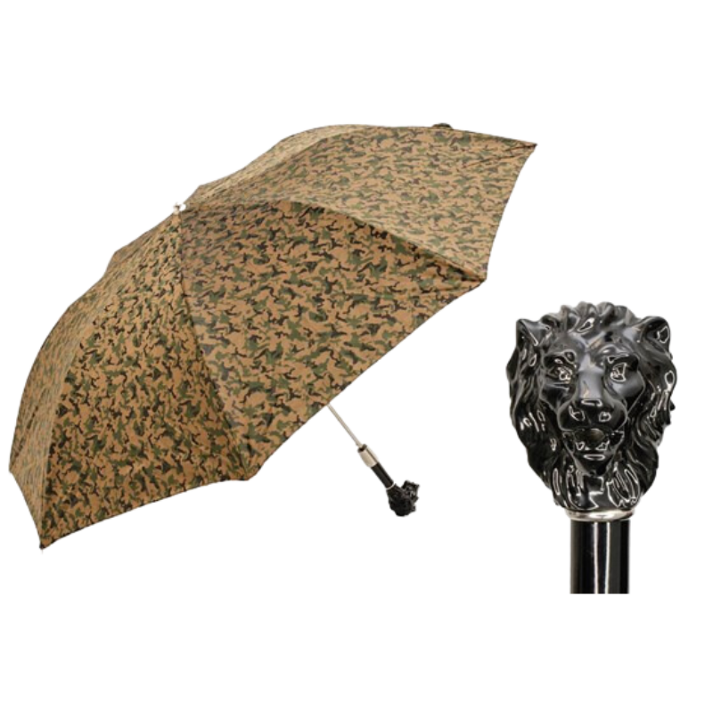 Camouflage Folding Umbrella, Black Lion