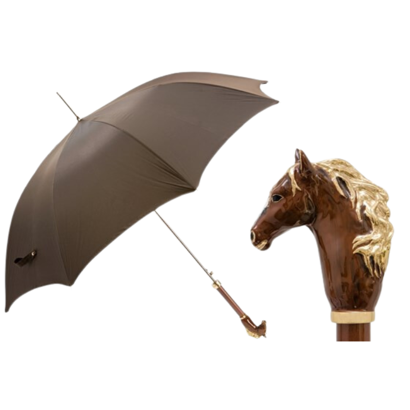 Brown Horse Luxurious Umbrella