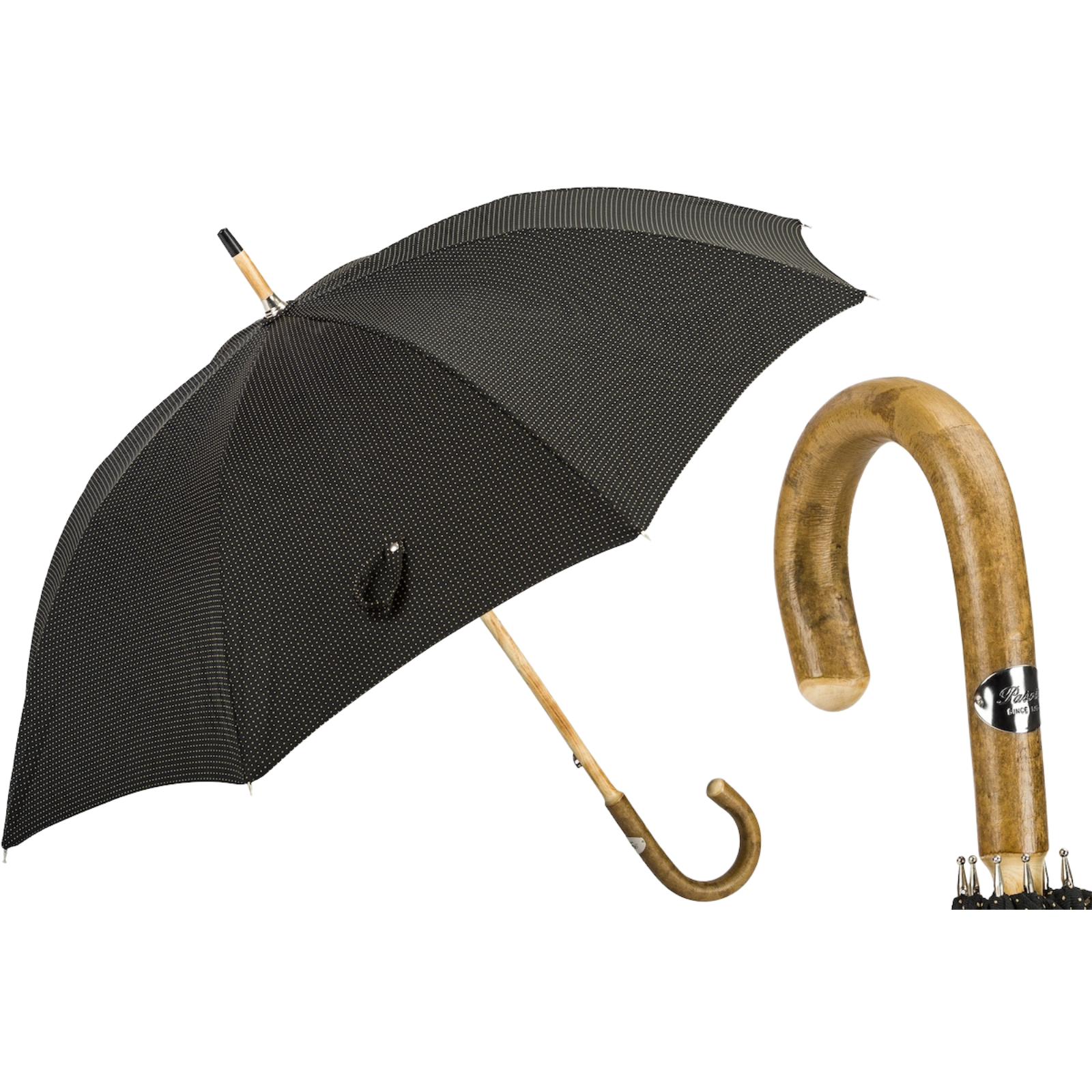 Elegant Solid Stick Ash Umbrella