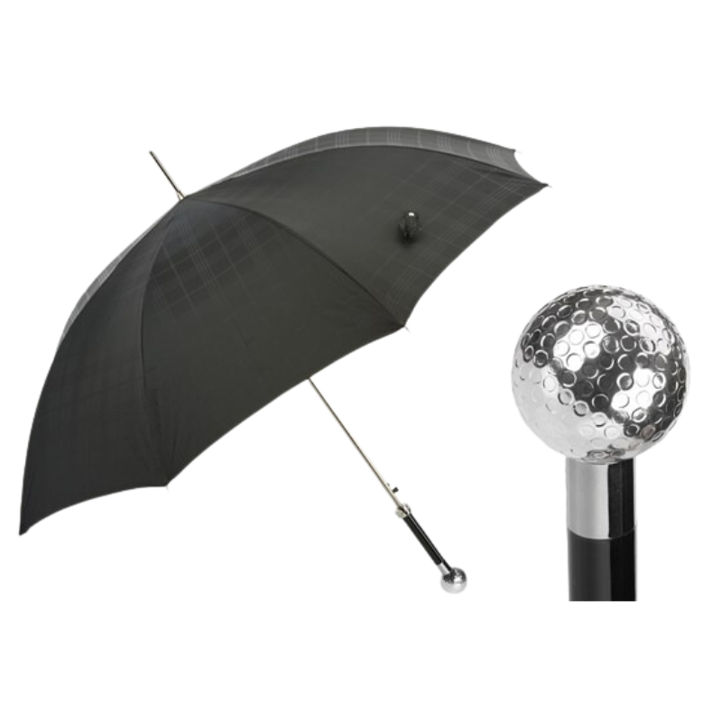 Silver Golf Ball Umbrella