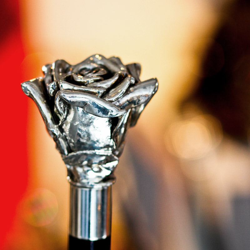 Silver Rose Cane