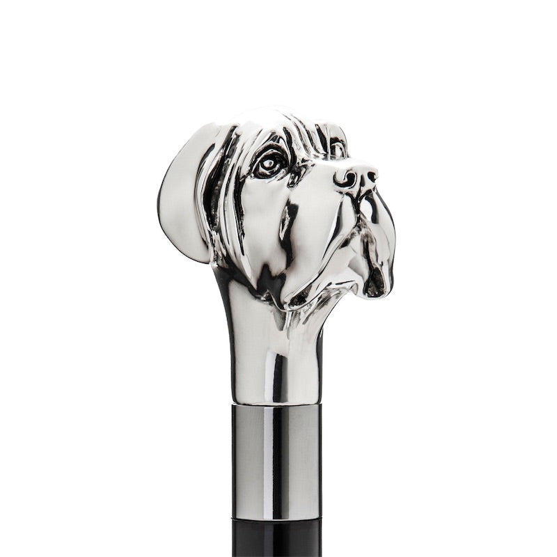 Silver Labrador Cane