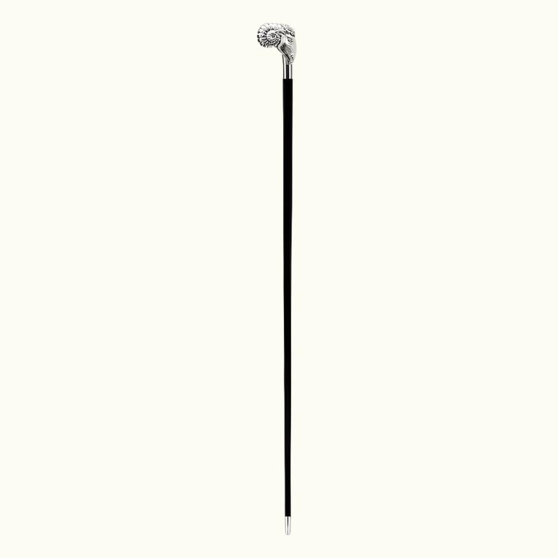 Silver Ram Cane