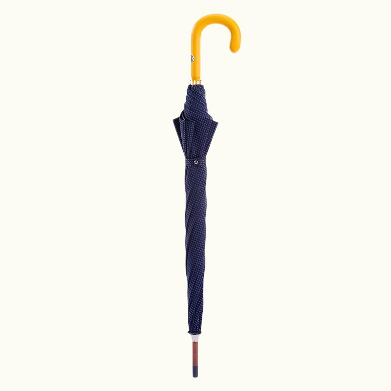 Bespoke Umbrella Yellow Leather Handle - Umbrella