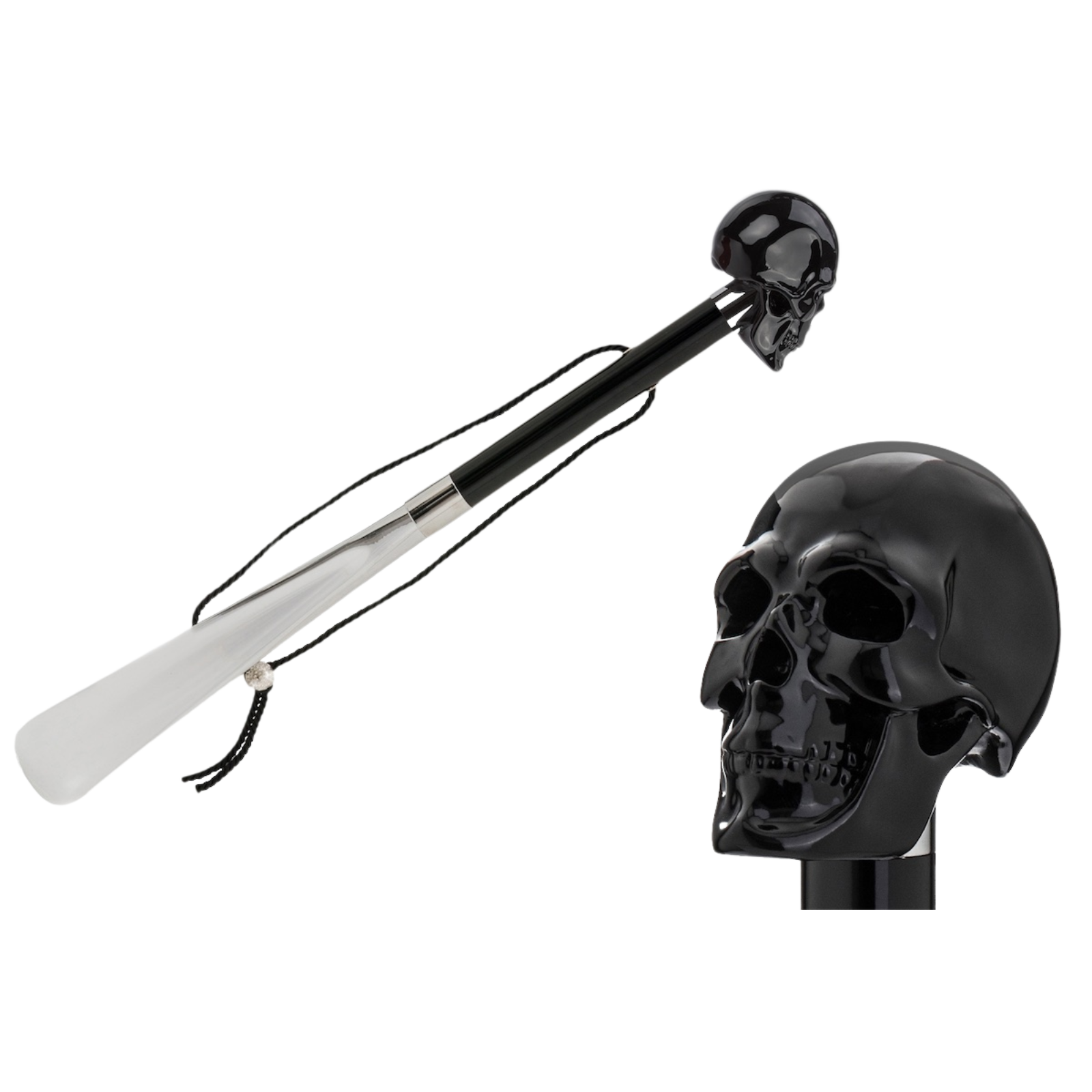 Black Skull Shoehorn