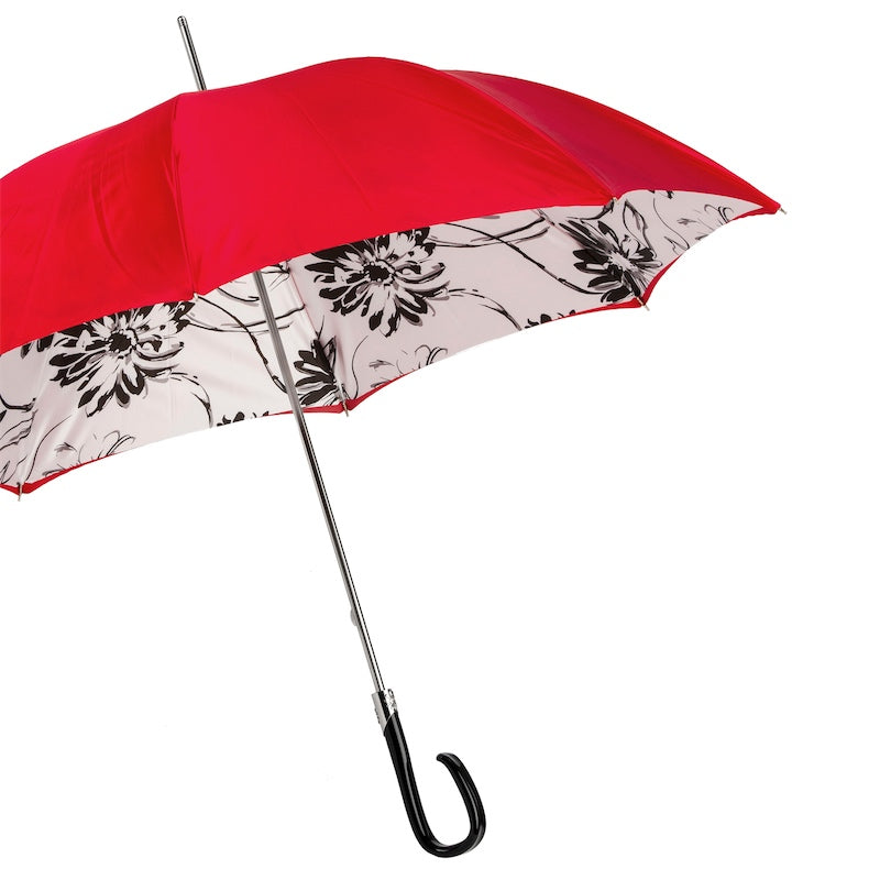 Black Sunflowers Modern Umbrella Double Cloth - Umbrella