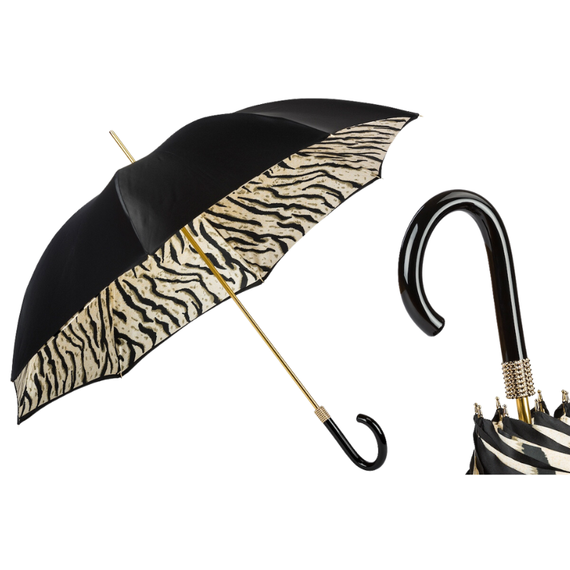 Black Tiger Umbrella Double Cloth - Umbrella