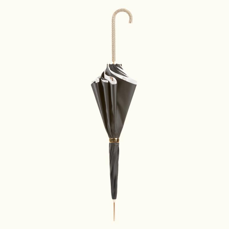 Black Umbrella with Chains Printed Interior - Umbrella