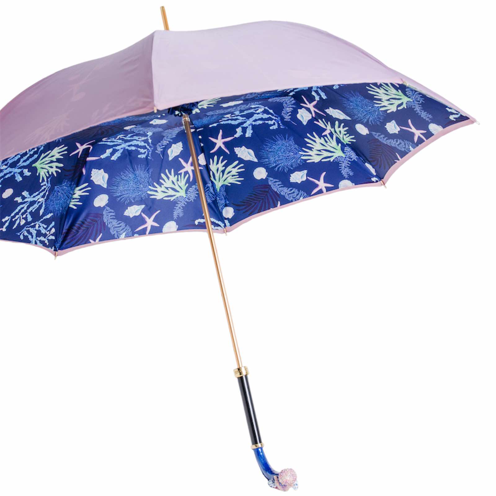 Blue Starfish Umbrella - Umbrella