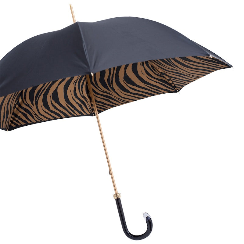 Brown Zebra Print Umbrella - Umbrella