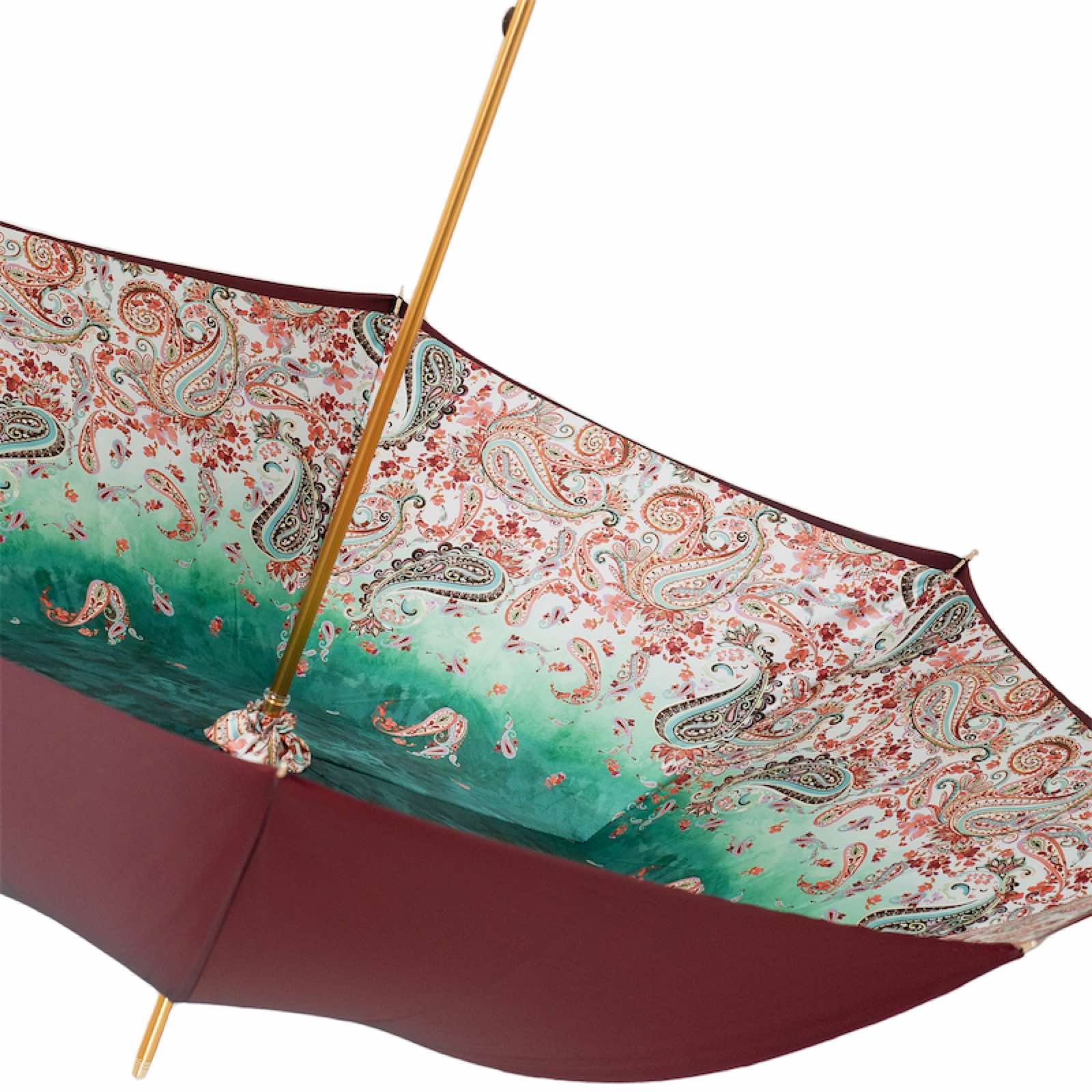 Burgundy Paisley Umbrella - Umbrella