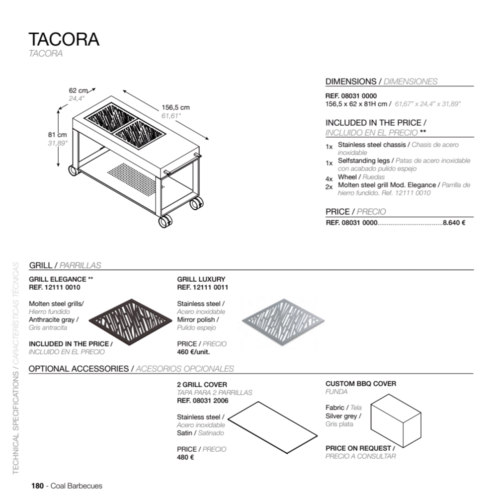 Charcoal BBQ Tacora