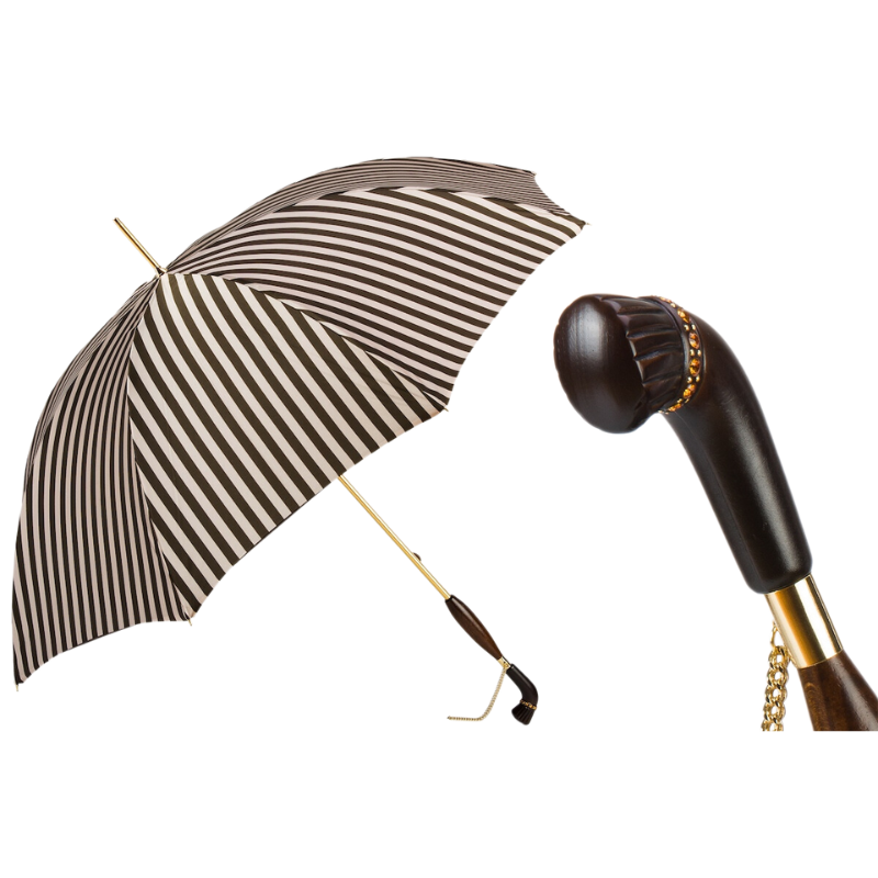 Classic Elegant Striped Umbrella - Umbrella