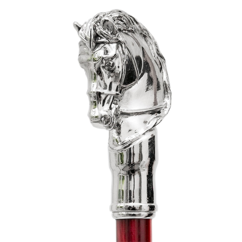 Silver Horse Shoehorn, Red Shaft