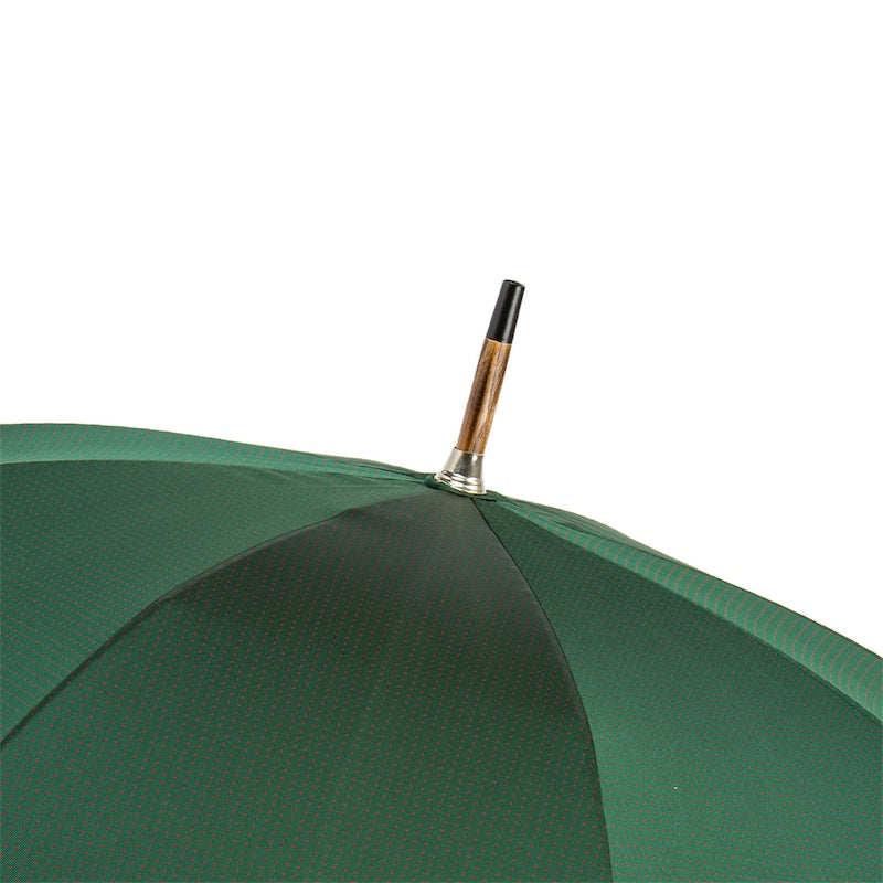 Dark Green Wooden Umbrella with Red Dots - Umbrella