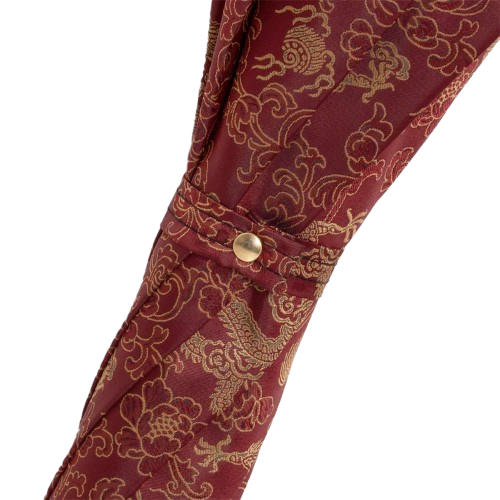 Golden Dragons Burgundy Umbrella