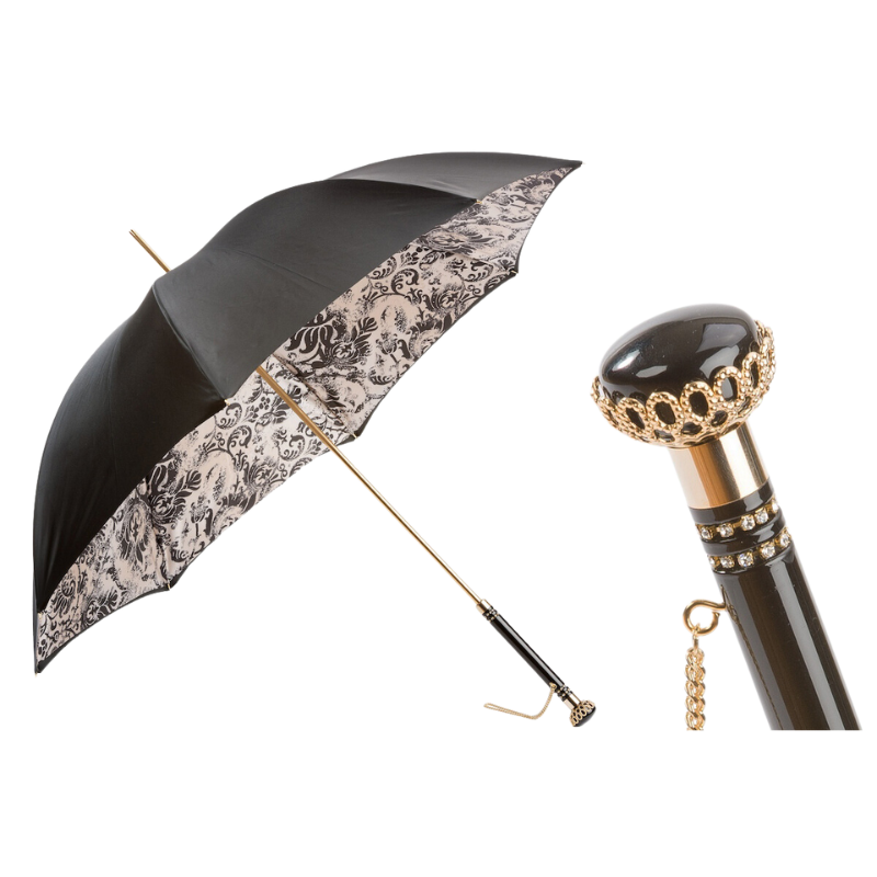 Floral Doodles Umbrella with Leaves Double Cloth - Umbrella