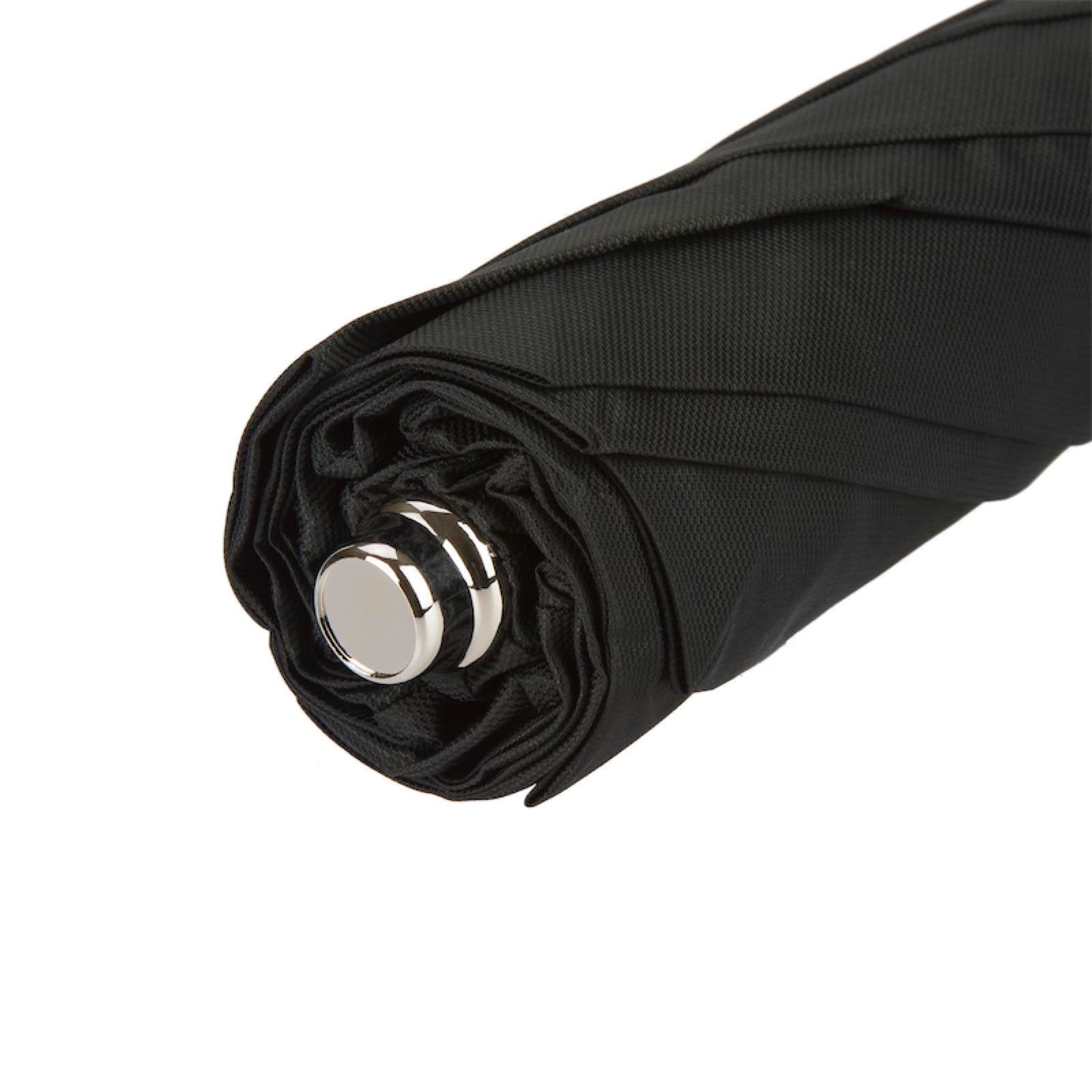 Folding Black Umbrella and Whangee Handle - Umbrella