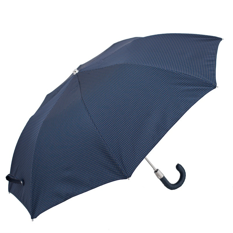 Folding Umbrella with Leather Handle - Umbrella