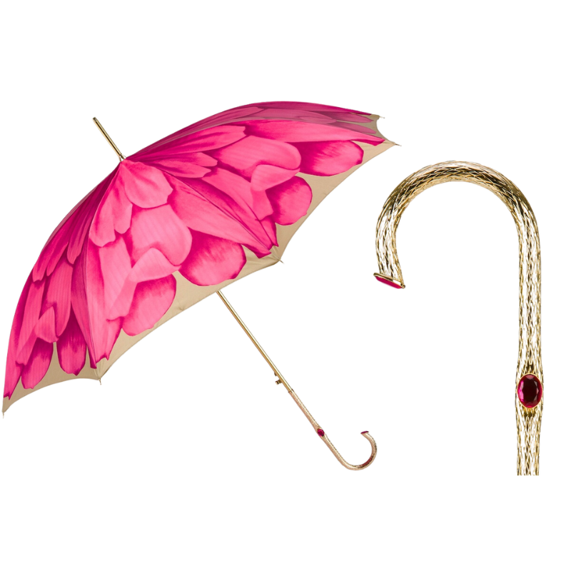 Fuchsia Dahlia Umbrella - Umbrella