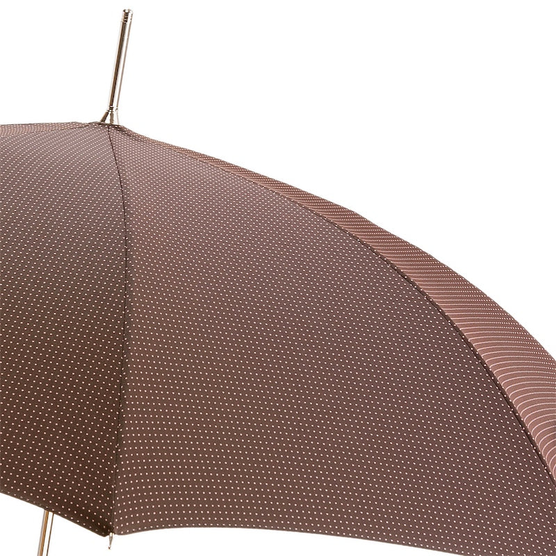 Gentleman Umbrella with Brown Leather Handle - Umbrella