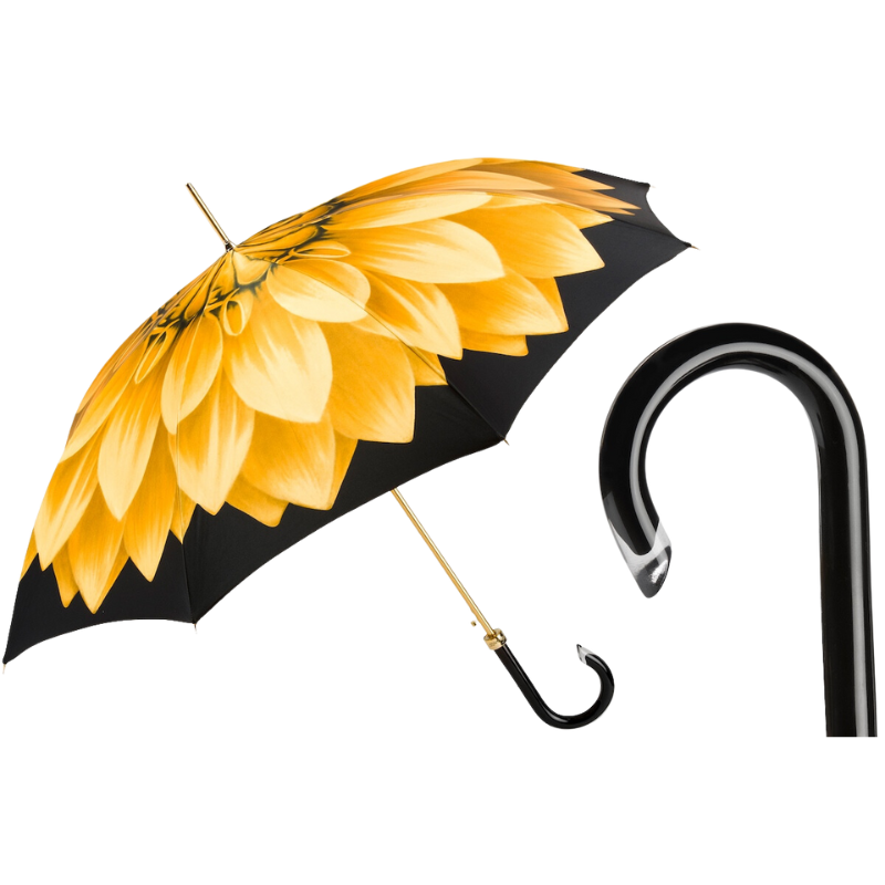 Gold Dahlia Umbrella - Umbrella