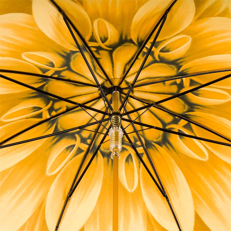 Gold Dahlia Umbrella - Umbrella