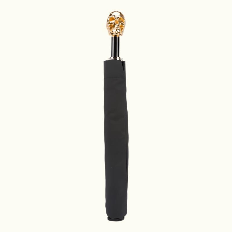 Gold Skull Folding Umbrella - Umbrella