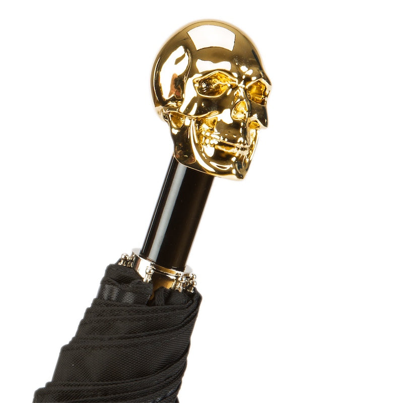 Gold Skull Folding Umbrella - Umbrella