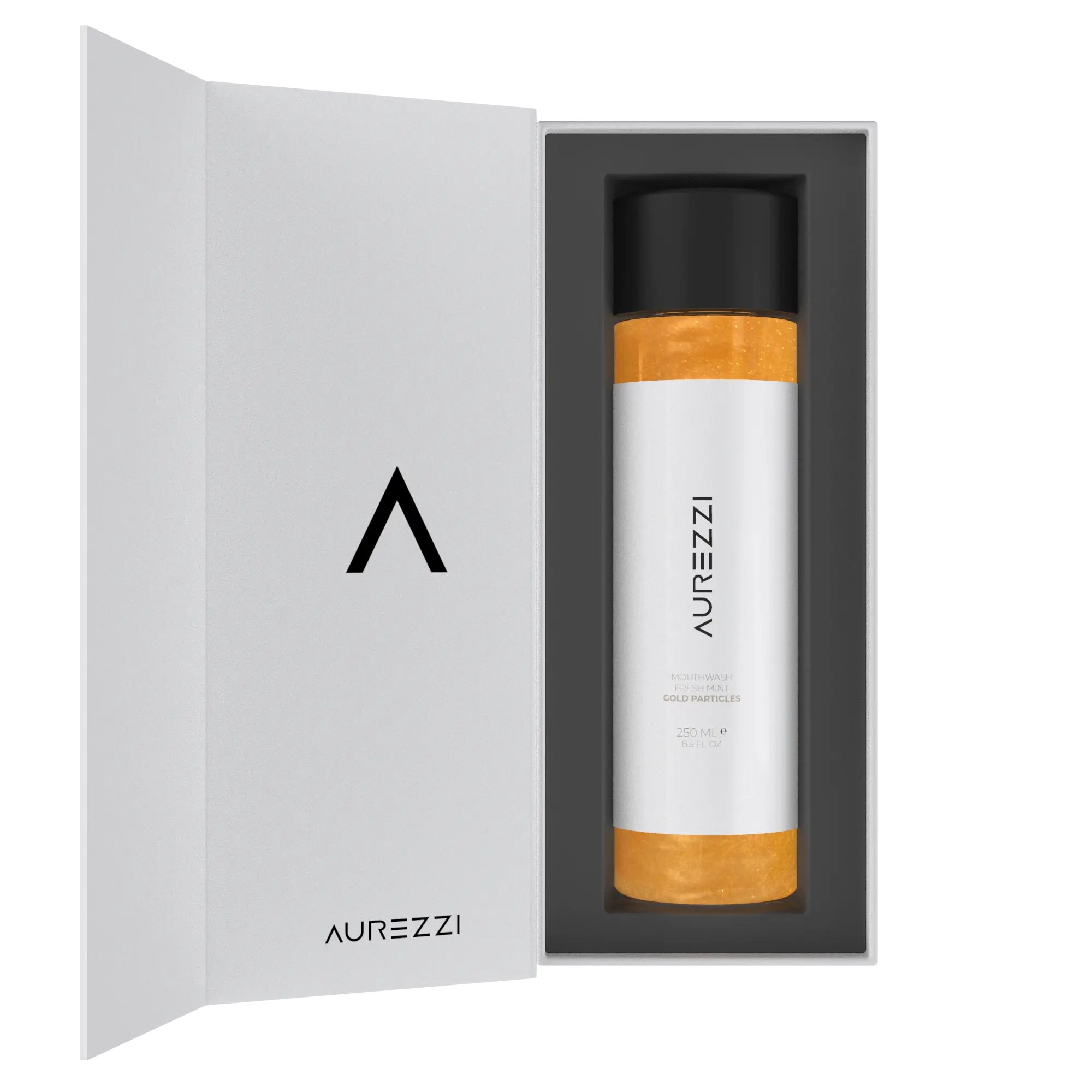 Gold White Alcohol Free Mouthwash by Aurezzi