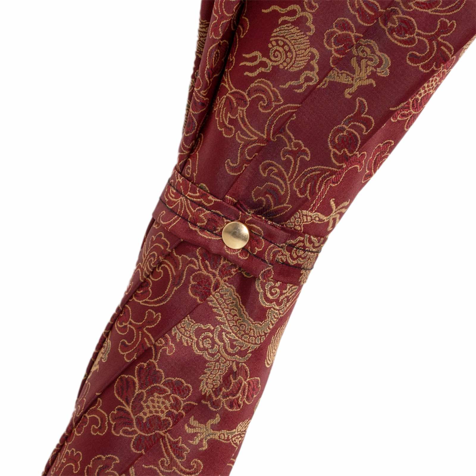 Golden Dragons Burgundy Umbrella - Umbrella