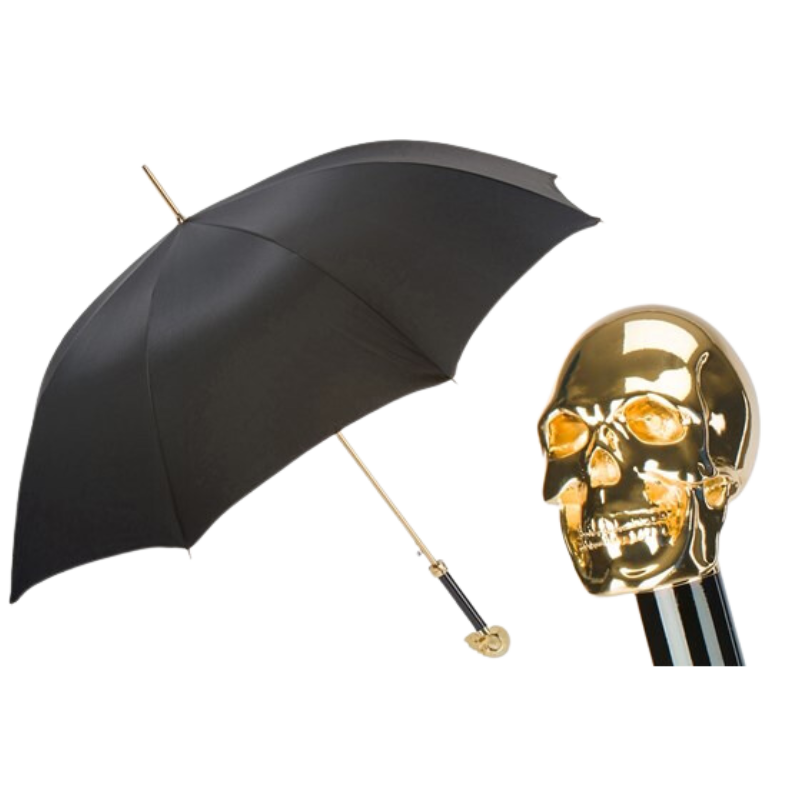 Golden Skull Umbrella - Umbrella