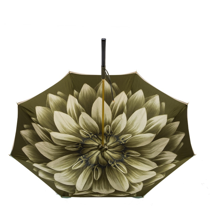 Green Dahlia Umbrella Double Cloth - Umbrella