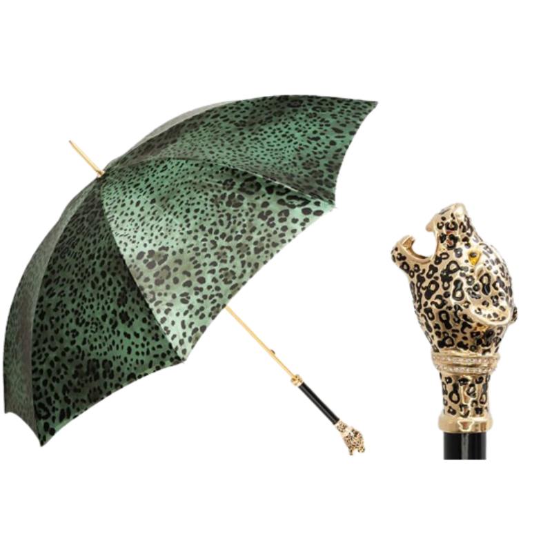 Green Leopardized Panther Umbrella - Umbrella