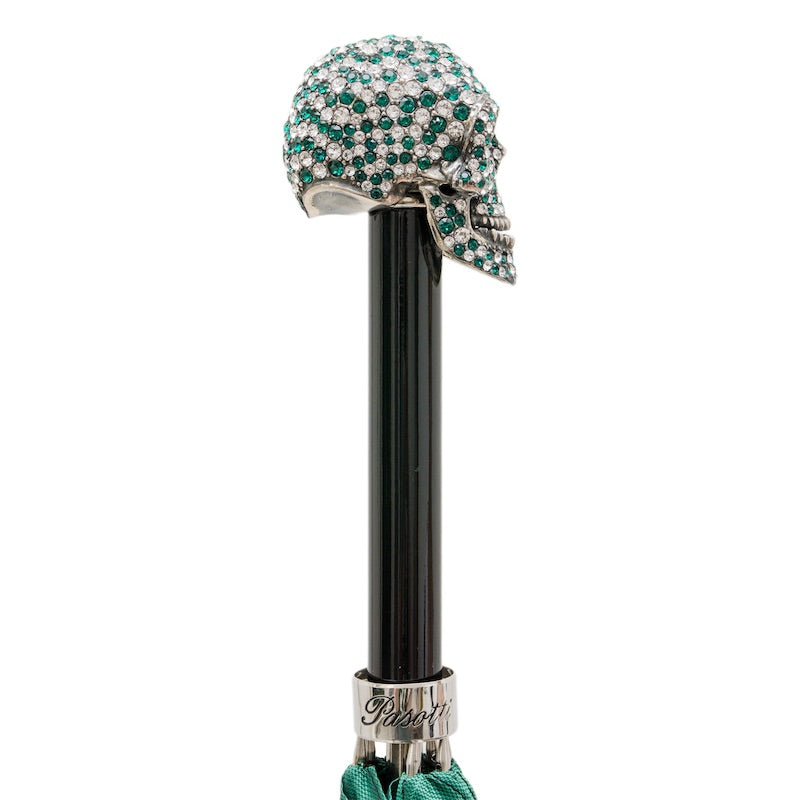 Green Swarovski® Skull Umbrella - Umbrella