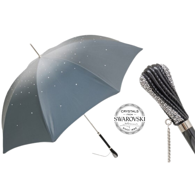 Grey Swarovski® Umbrella Double Cloth - Umbrella