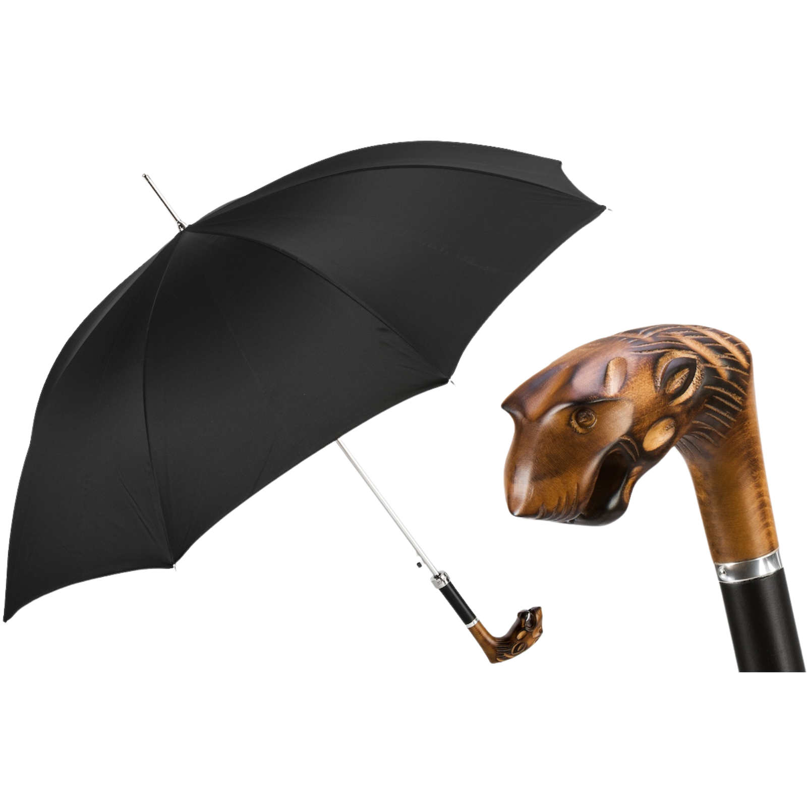 Hand Carved Tiger Umbrella - Umbrella