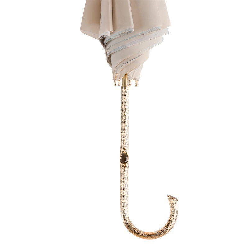 Ivory Umbrella with Flowers Inside - Umbrella