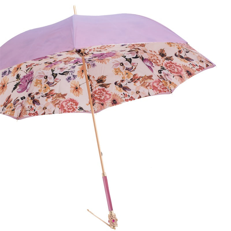 Light Purple Flowers Umbrella - Umbrella